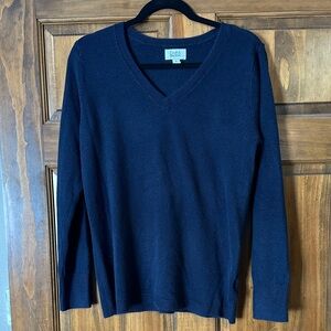 Croft & Barrow Deep Blue V-Neck Sweater